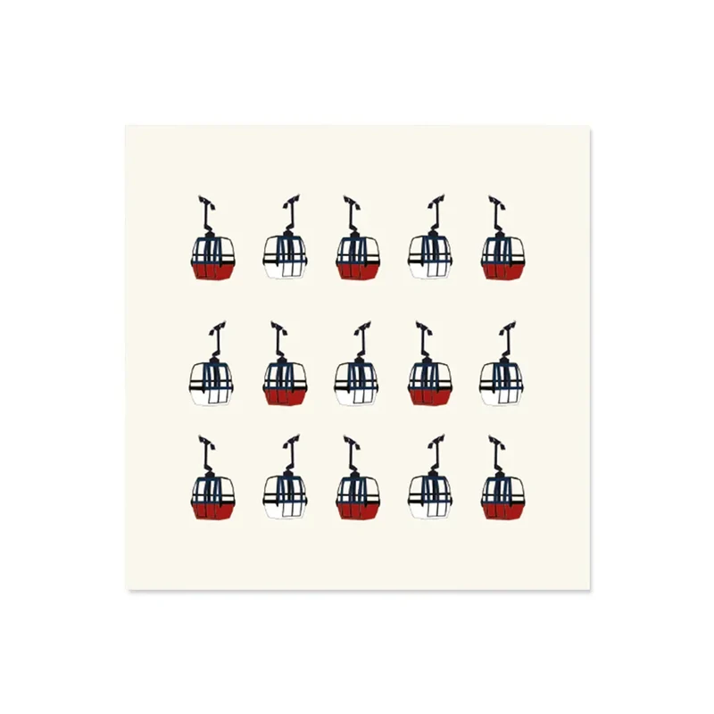 Set di 6 sottobicchieri in vinile Multi Gondole