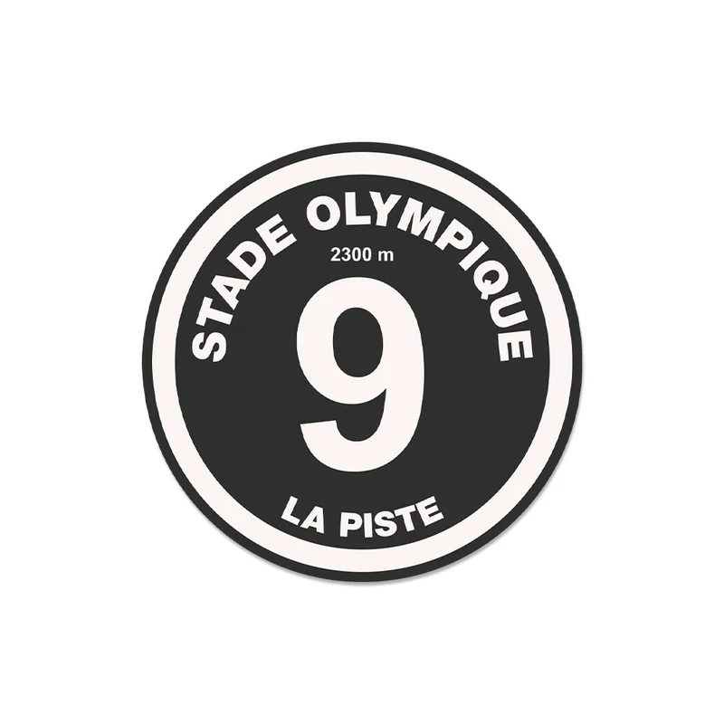 Set di 6 sottobicchieri in vinile Piste Noire