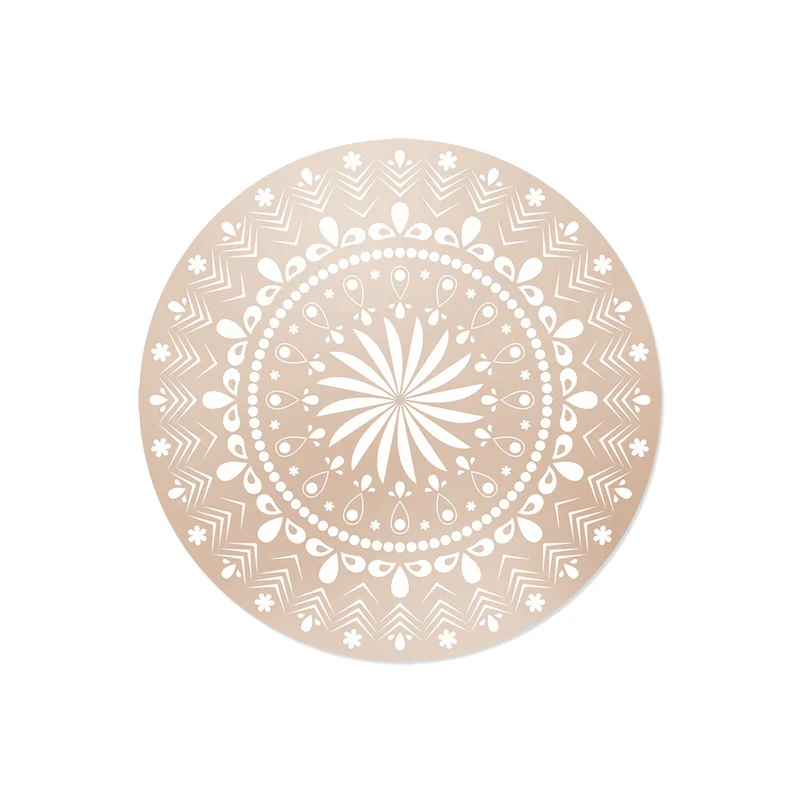 Set di 6 sottobicchieri in vinile Mandala