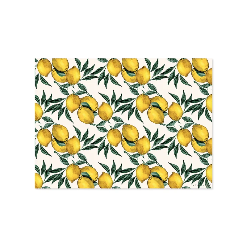 Tovaglietta in vinile color limone
