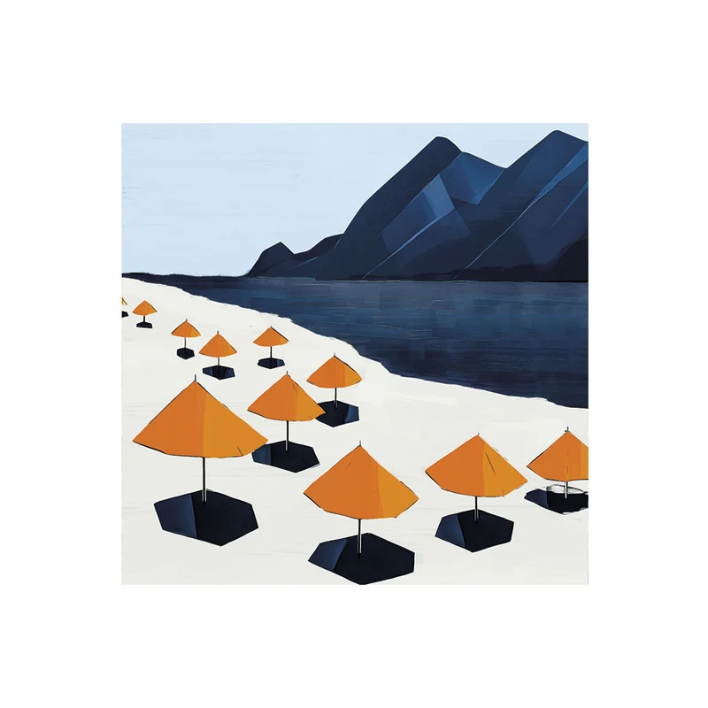 Set di 6 sottobicchieri in vinile Parasola
