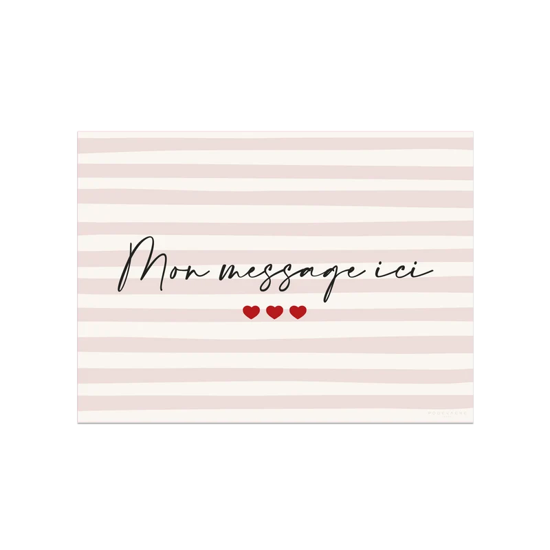Tovaglietta in vinile personalizzata Mi Amor