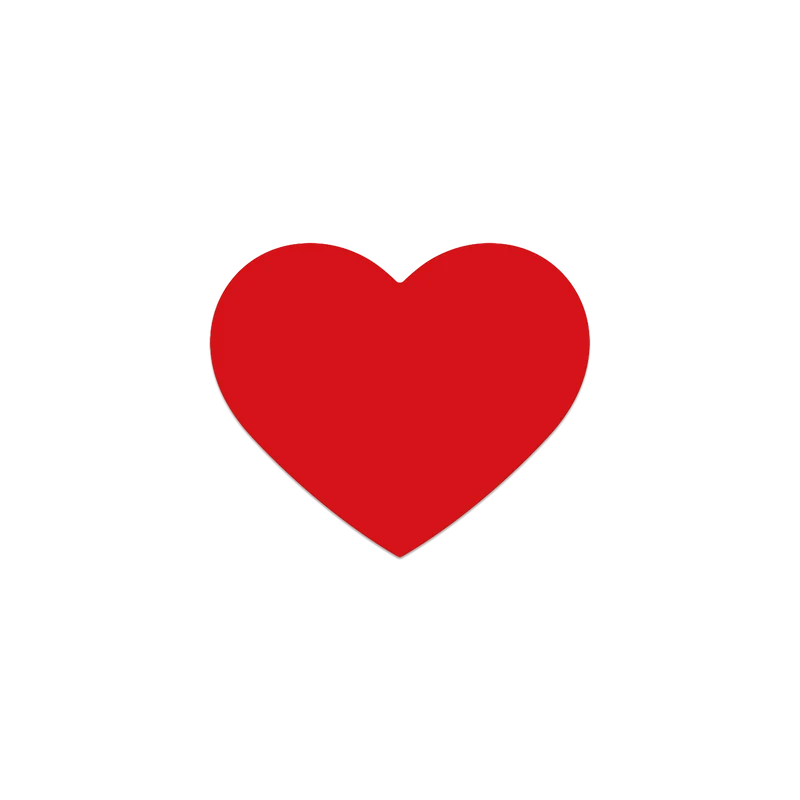 Set di 6 sottobicchieri in vinile My Love