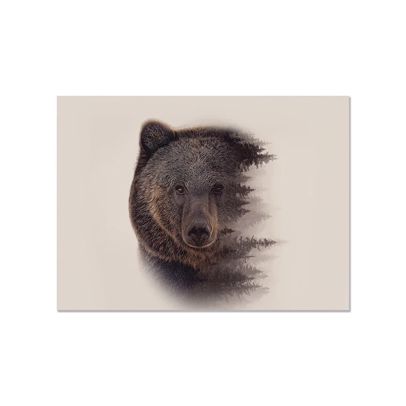 Tovaglietta in vinile con orso bruno
