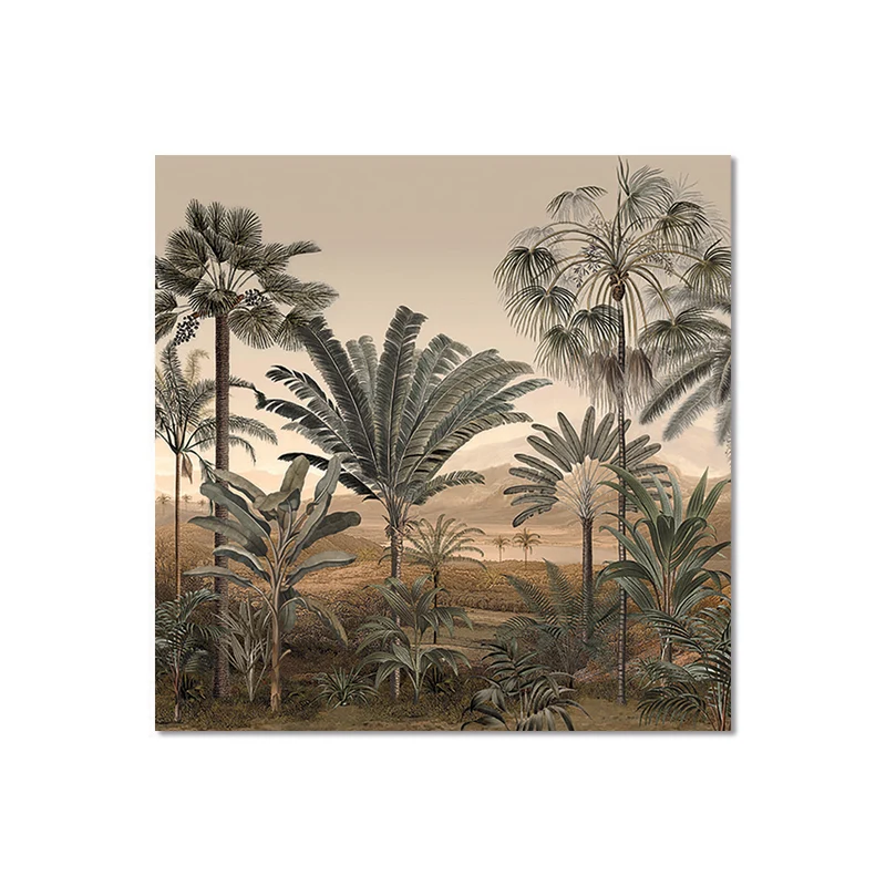 Set di 6 sottobicchieri in vinile Jungle Agamir