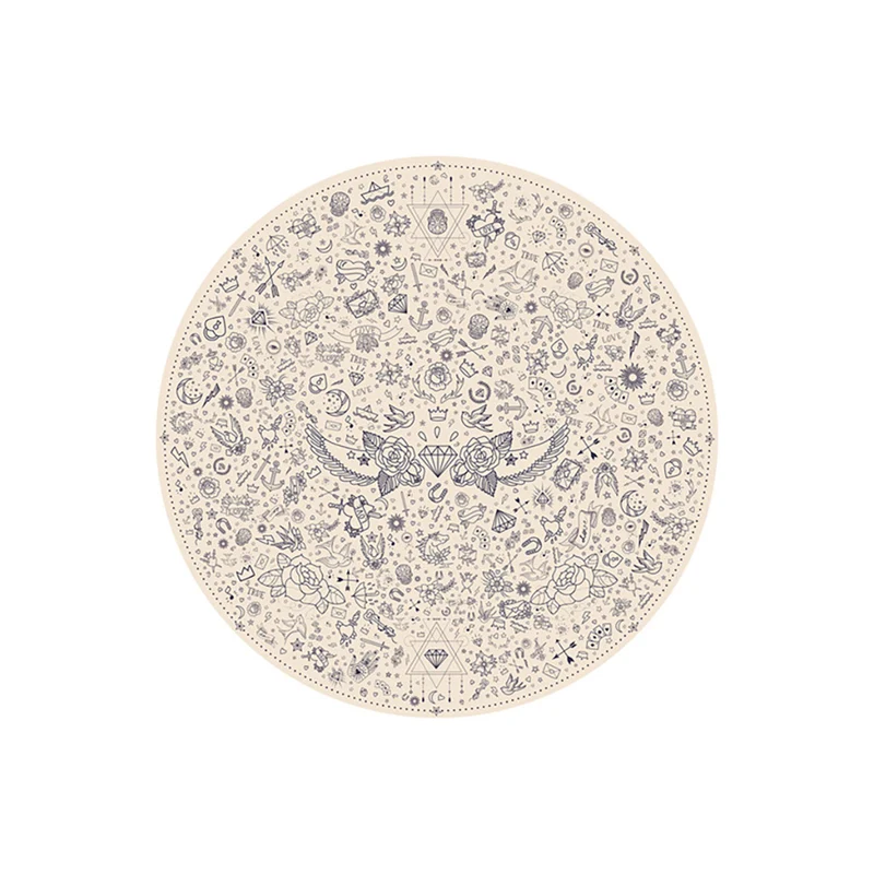 Set di 6 sottobicchieri in vinile Ink