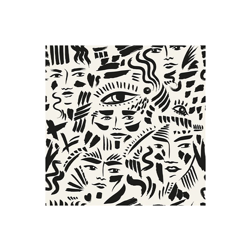 Set di 6 sottobicchieri in vinile Isis