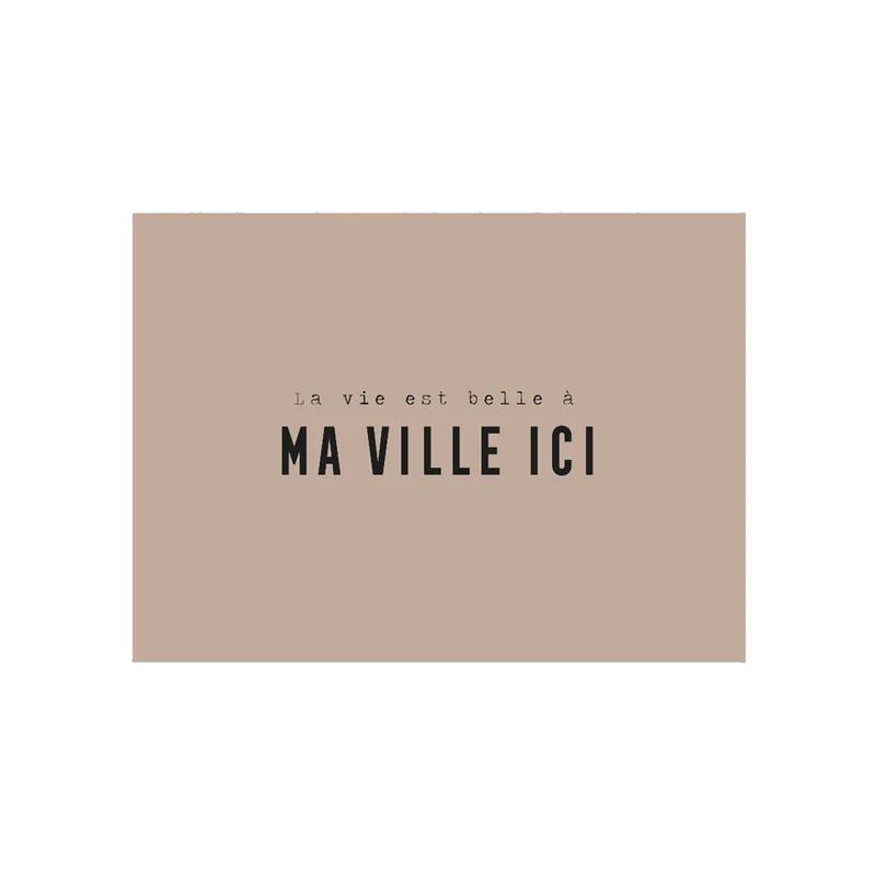 Tovaglietta in vinile personalizzata Blenio Taupe