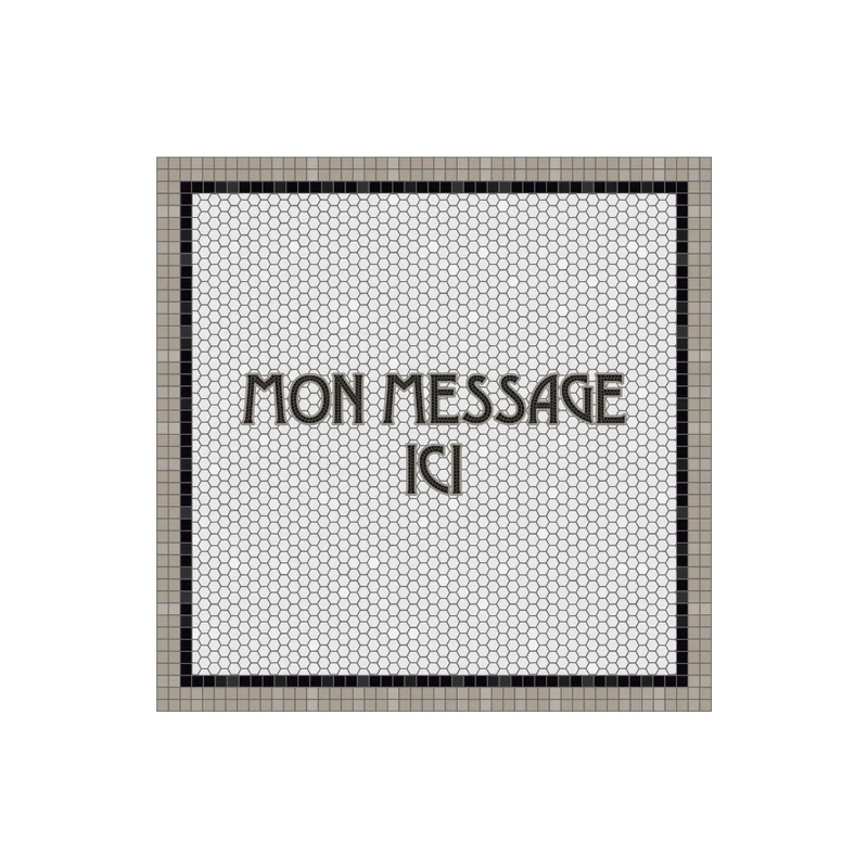 Set di 6 sottobicchieri in vinile personalizzati Classic Grey
