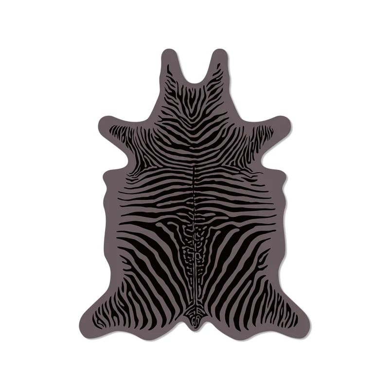 Set di 6 sottobicchieri in vinile Zebra