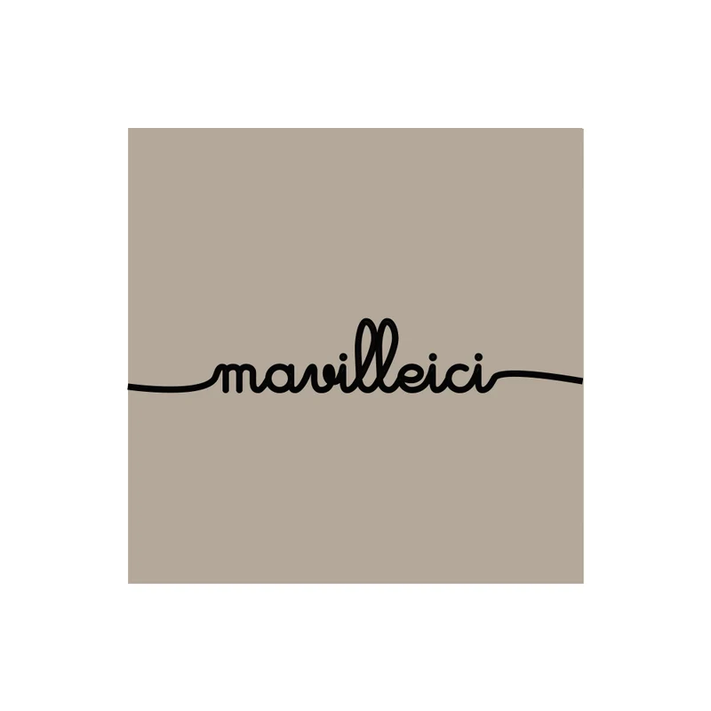 Set di 6 sottobicchieri in vinile personalizzati Mano Taupe