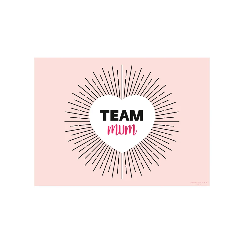Tovaglietta in vinile Team Mum Soleil