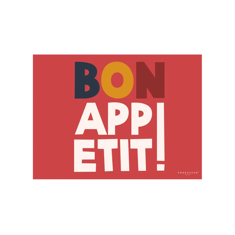 Tovaglietta in vinile Bon Appetit