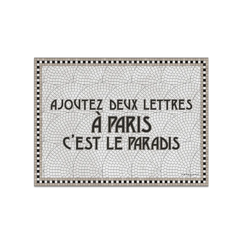 Tovaglietta in vinile con mosaico "Paris Paradise"