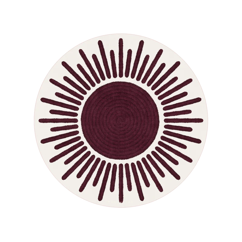 Set di 6 sottobicchieri in vinile Graphic Sun