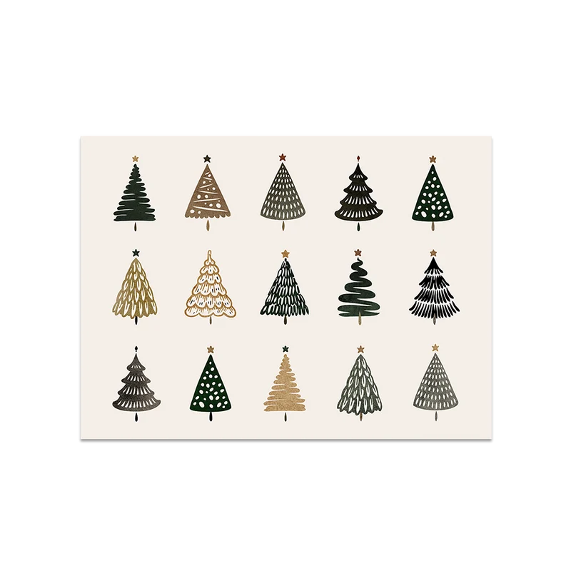 Tovaglietta in vinile con alberi di Natale