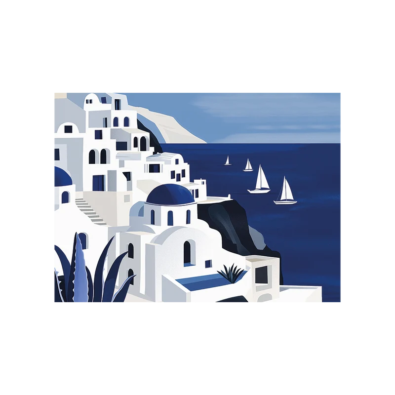 Tovaglietta in vinile di Santorini