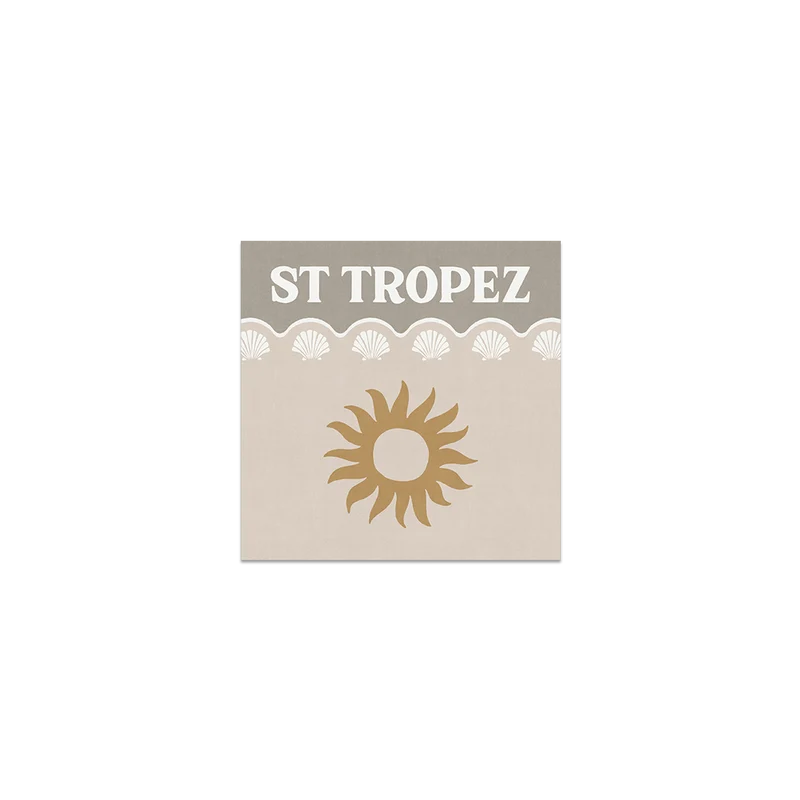 Set di 6 sottobicchieri in vinile St Tropez