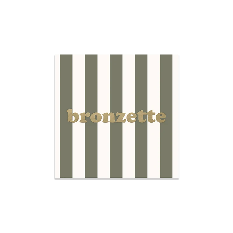 Set di 6 sottobicchieri in vinile Bronzette