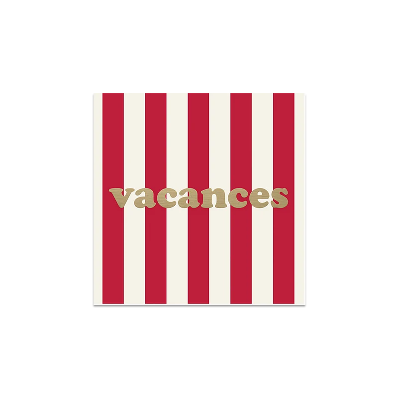 Set di 6 sottobicchieri in vinile per le vacanze