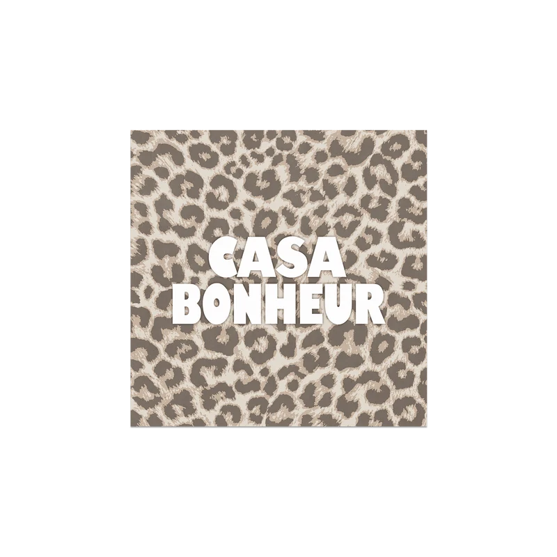 Set di 6 sottobicchieri in vinile Eleusis Leopard