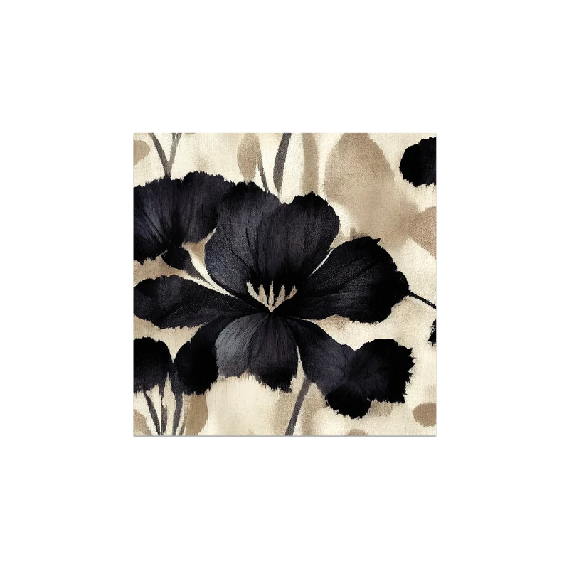 Set di 6 sottobicchieri in vinile con tema botanico di Pompei