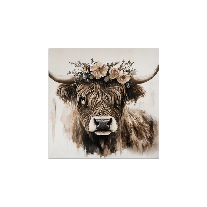 Set di 6 sottobicchieri in vinile con mucca Kanderstag