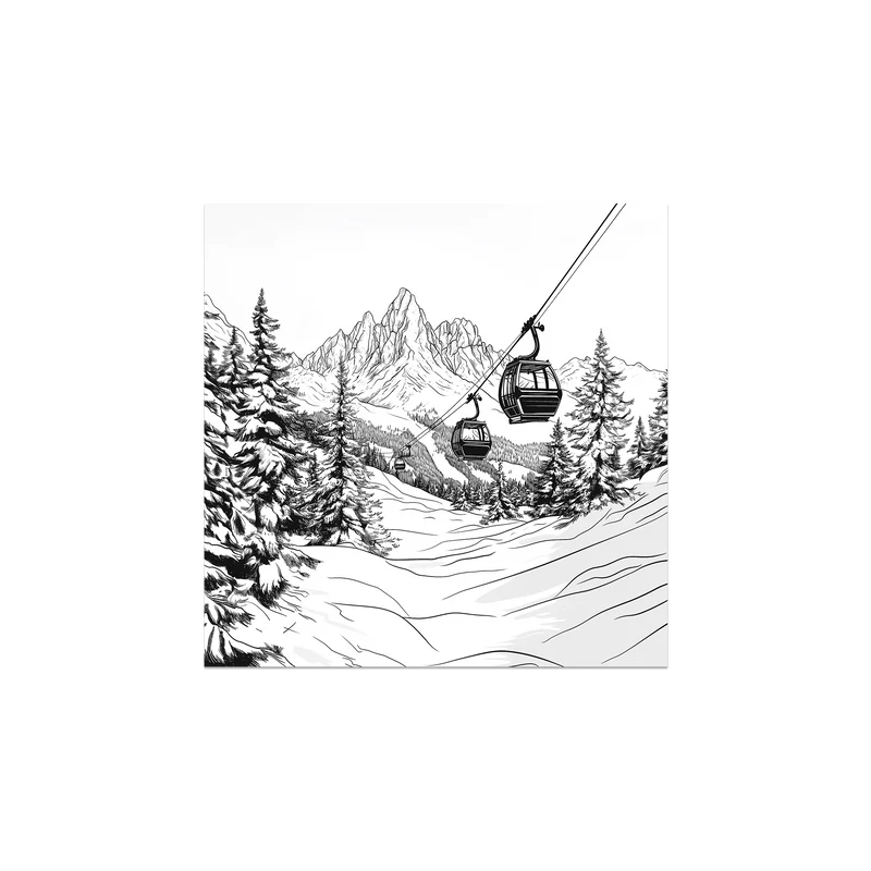 Set di 6 sottobicchieri in vinile con scritta San Candido Mountain