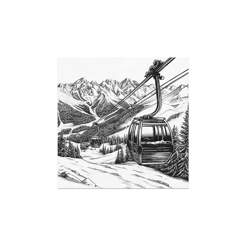 Set di 6 sottobicchieri in vinile con scritta Ortisei Mountain