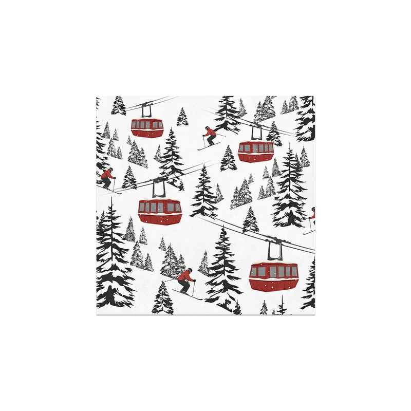 Set di 6 sottobicchieri in vinile Castelmoda Mountain