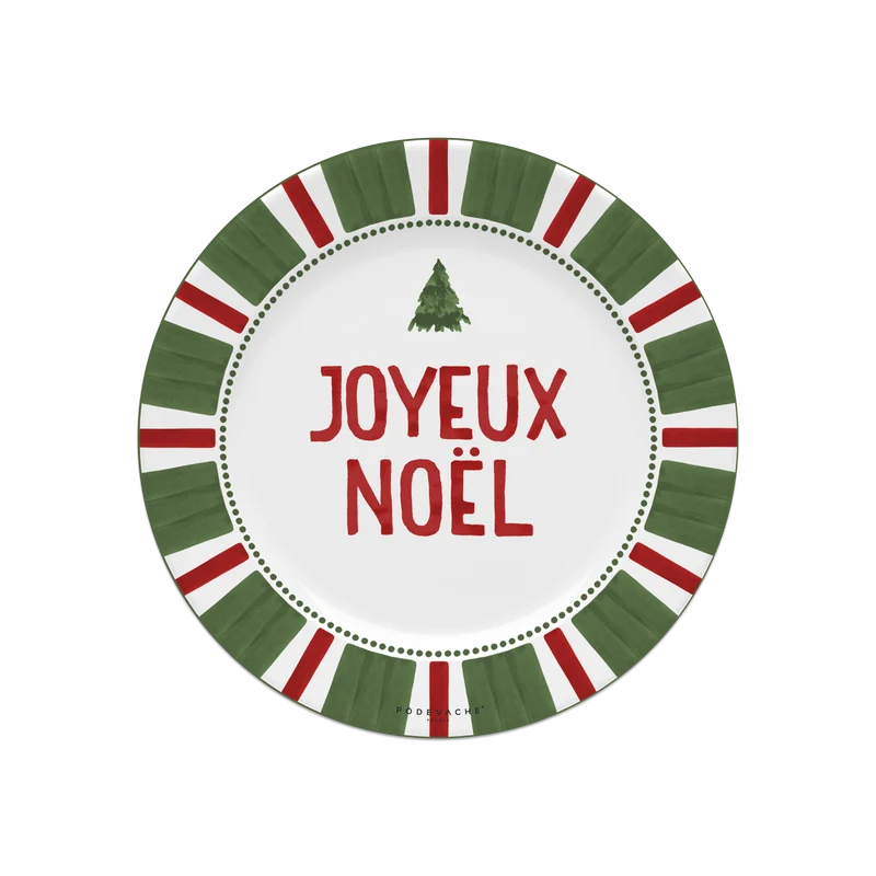 Set di 6 sottobicchieri in vinile Merry Christmas