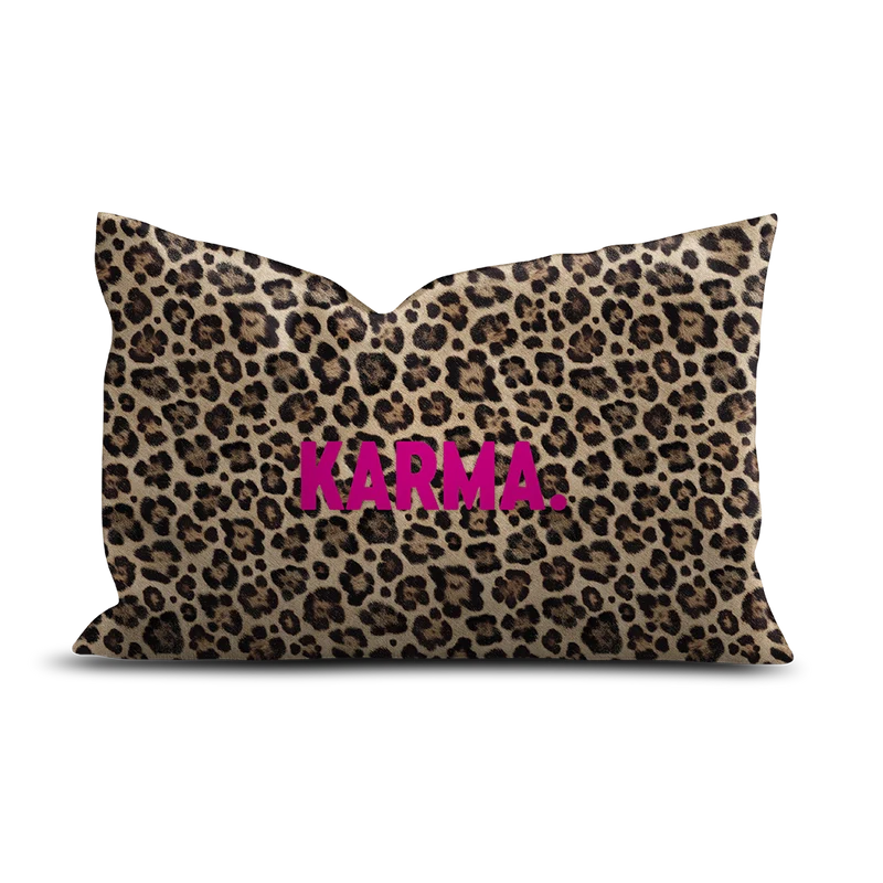 Cuscino in velluto Karma Leopard