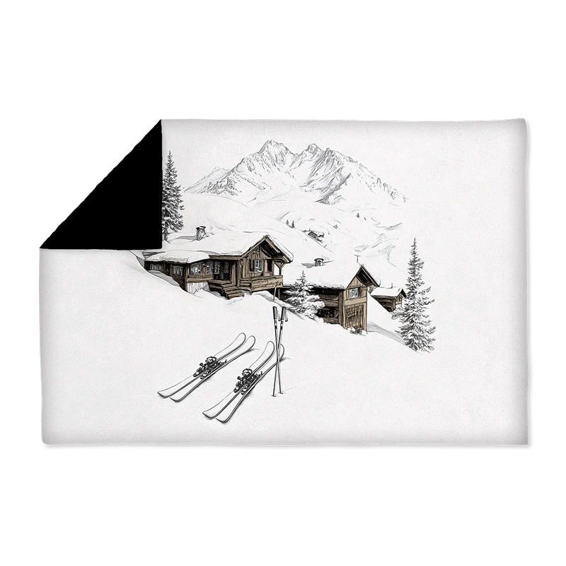 Coperta in velluto Soglio Ski