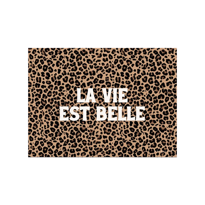 Tovaglietta in vinile Napata Leopard