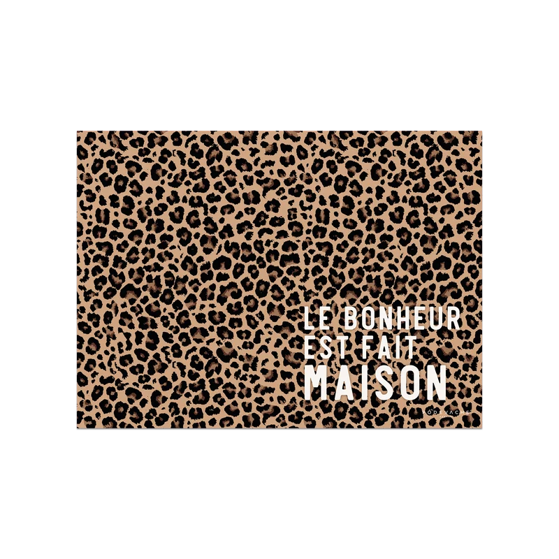 Tovaglietta in vinile leopardato di Bonheur Maison