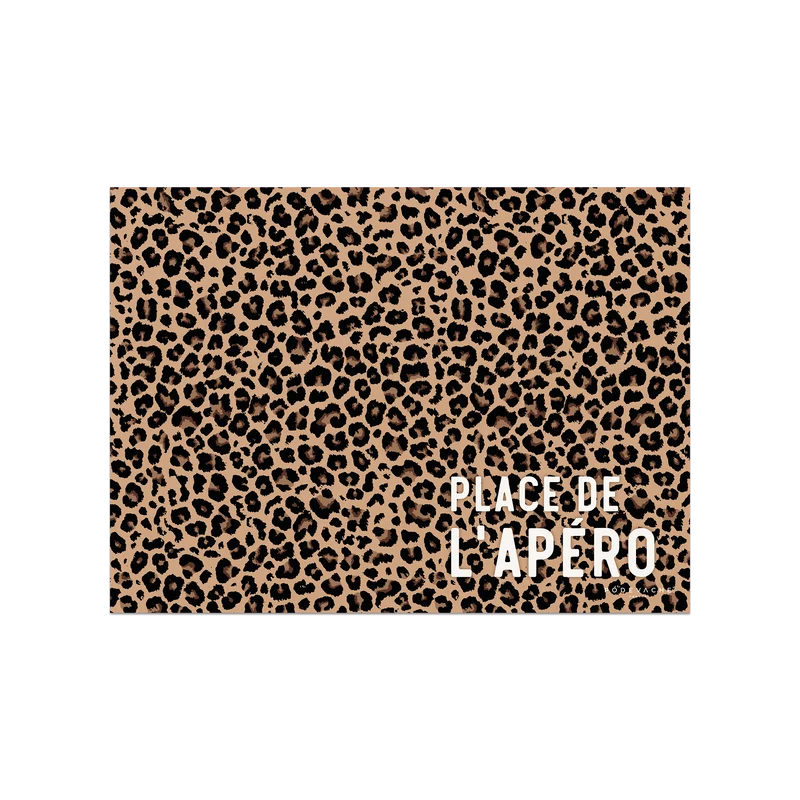Tovaglietta in vinile leopardato Tovaglietta Apero