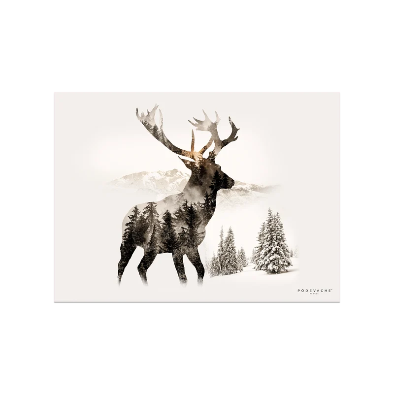 Tovaglietta in vinile Gimmelwald Deer