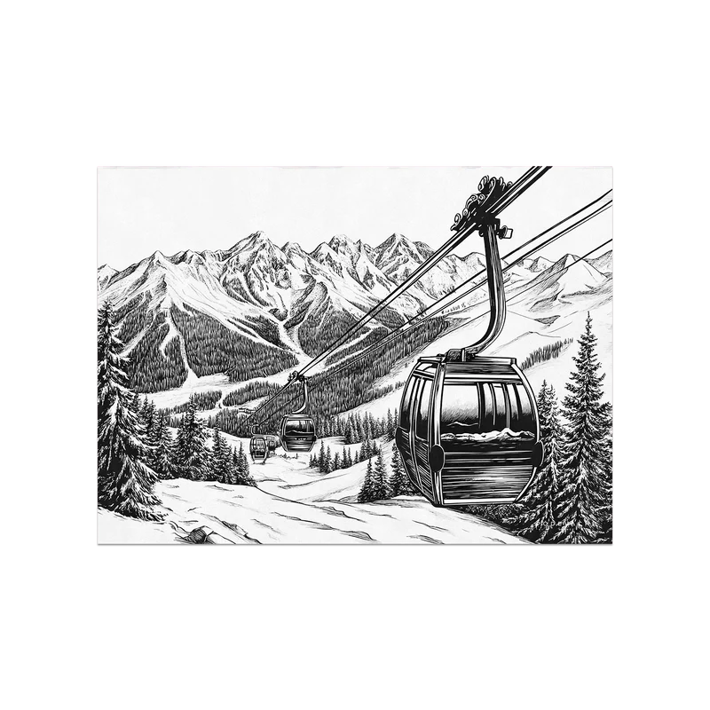 Tovaglietta in vinile Ortisei Mountain