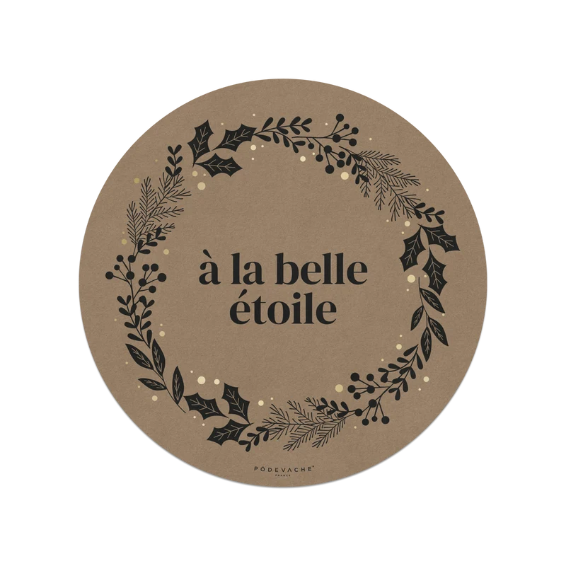Tovaglietta in vinile Kraft Christmas Under the Stars