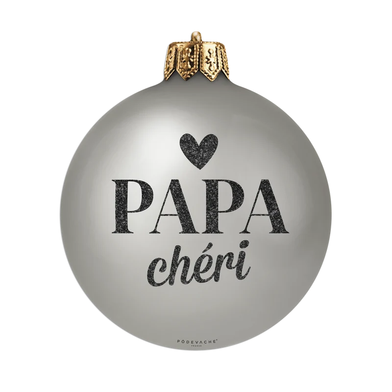 Tovaglietta in vinile con pallina di Natale Papa Cheri