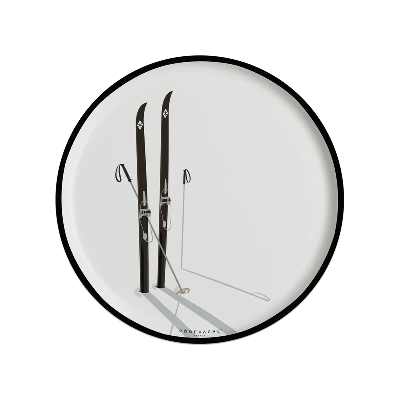 Tovaglietta in vinile con motivo Ski Planted