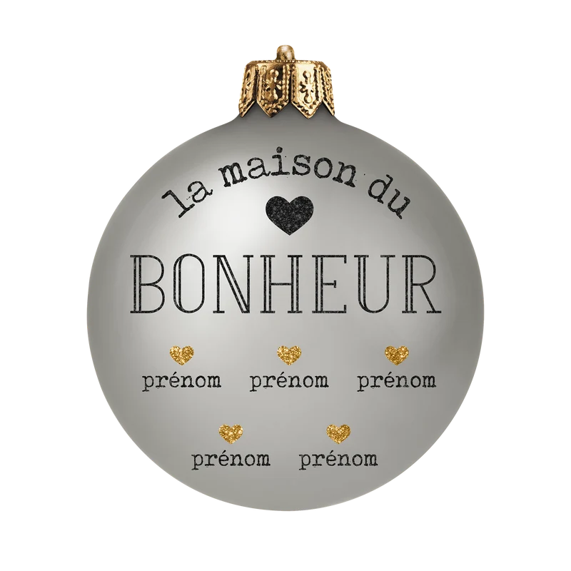 Tovaglietta in vinile personalizzata Boule Bonheur